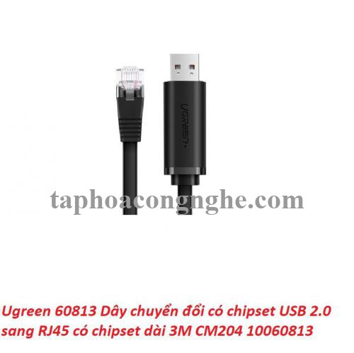 Ugreen 60813 3M cáp lập trình USB ra RJ45 CM204 30060813
